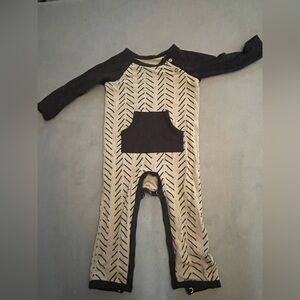 Kyte Baby longall, herringbone, 6-12 months